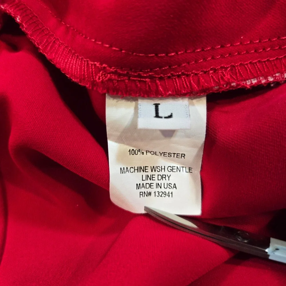 Amanda Uprichard Brooklyn Cherry Red Tailored Shorts Size L Pockets Made in USA